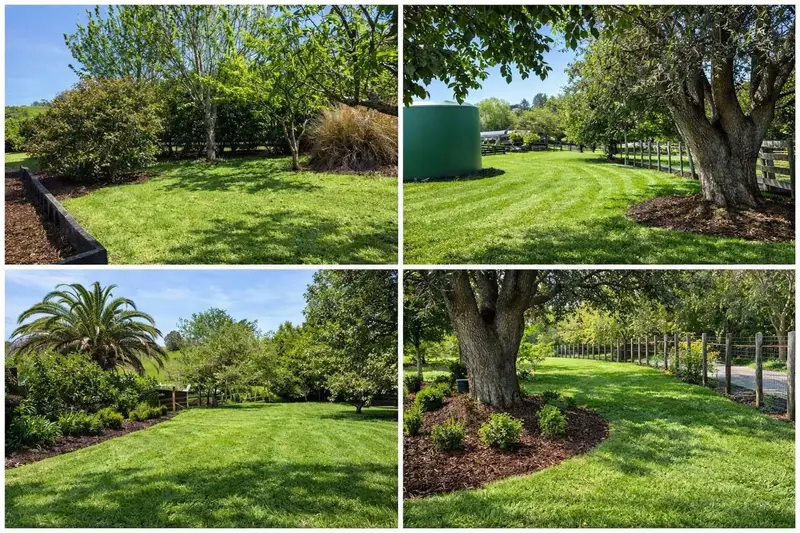 Garden and tree maintenance around a Te Awamutu property by JR Lawn Mowing